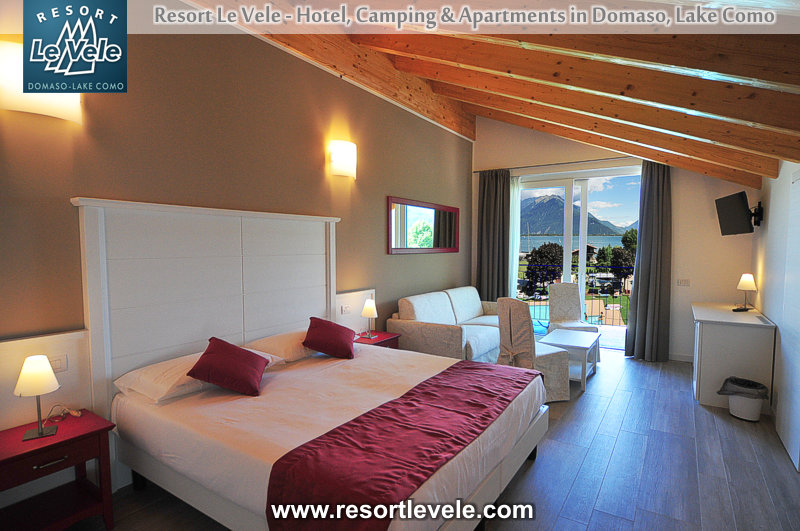 hotel resort le vele domaso lake como - Suite with balcony lake view
